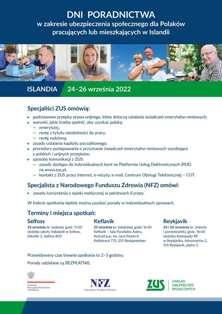 DNI PORADNICTWA ZUS – W AMBASADZIE